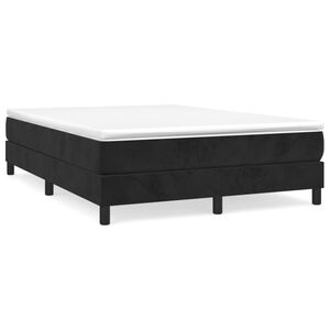 vidaXL Boxspring bed 140x190 cm fluweel zwart