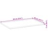 vidaXL Wastafelblad 60x50x2 cm onbehandeld massief acaciahout