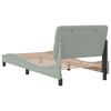 vidaXL Bedframe zonder matras 80x200 cm fluweel lichtgrijs
