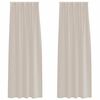 vidaXL Voile Gordijn met gordijnen 2 pcs Zand 260 x 140 cm Polyester