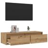vidaXL Tv-meubel met LED-verlichting 100X35,5x25 cm artisanaal eiken
