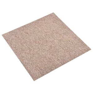 vidaXL Tapijt 20 pcs Beige 50 x 50 cm 100% Polypropyleen