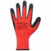 vidaXL Werkhandschoenen 12 pcs Rood en Zwart 8 / m Latexcoating