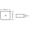 vidaXL Wastafel 44,5x39,5x14,5 cm keramiek wit