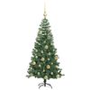 vidaXL Kerstboom met 150 LED met standaard Groen 120 cm PVC