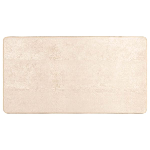 vidaXL Vloerkleedloper MARSA Cr&egrave;me 100 x 80 cm Polyester en PVC