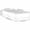 vidaXL Platform bedframe Cr&egrave;me 80 x 200 cm Stof