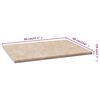 vidaXL Aanrechtblad 80x60x2,8 cm spaanplaat beige met marmertextuur