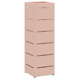 vidaXL Regen paraplu standaard Roze 15,5 x 15,5 x 49 cm Staal