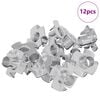 vidaXL Gestanste T-moer 12 st Zilver M6 mm Staal