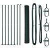 vidaXL Gelast Draadhek met Betonnen Basis 10 x 1 m (B x H)