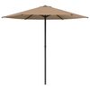 vidaXL Tuinparasol Rechthoekig 2,3 x 2,3 m Polyester Taupe