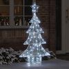 vidaXL Kerstboom met 160 LED Koudwit 151 cm Acryl