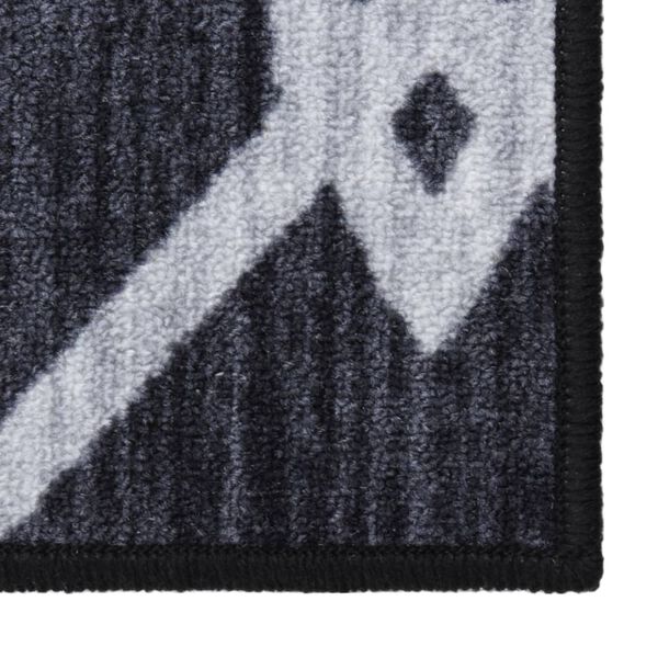 vidaXL Tapijtloper 80x100 cm zwart