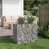 vidaXL Gabion Verhoogd Bed Zilver 90 x 50 x 80 cm Gegalvaniseerd staal