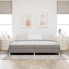 vidaXL Boxspringbed met matras Taupe 200 x 200 cm Stof