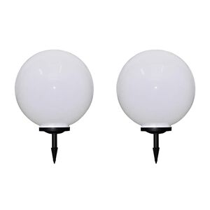 vidaXL Tuinpadlampen 2 st met grondpin LED 50 cm