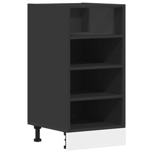 vidaXL Onderkast Riga 40x44,5x81,5 cm bewerkt hout zwart