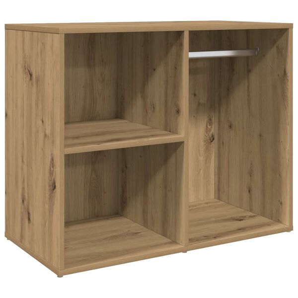 vidaXL Kledingkast 80x40x65 cm bewerkt hout artisanaal eikenkleur