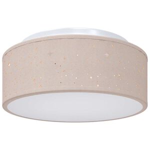 vidaXL Plafonni&egrave;re met schijnwerpers Taupe 30 x 30 x 13,5 cm Stof