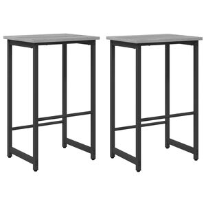 vidaXL Barkruk 2 st Grijs Sonoma 40 x 32 x 74 cm Bewerkt hout