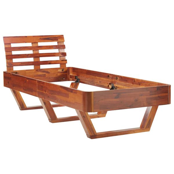 vidaXL Bedframe massief acaciahout 100x200 cm