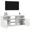 vidaXL Tv-meubel met LED-verlichting 120x30x50 cm hoogglans wit