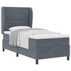 vidaXL Boxspringbed met matras Donkergrijs 190 x 90 cm Polyester