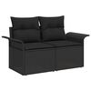 vidaXL Tuin Sofa Set 10 pcs Zwart poly rattan