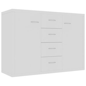 vidaXL Dressoir 88x30x65 cm bewerkt hout wit