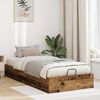 vidaXL Ottoman Bedframe Oudhout 75,5 x 190 cm Geconstrueerd hout