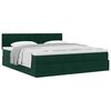 vidaXL Ottoman bed met matras 180x200 cm fluweel donkergroen