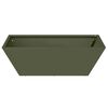 vidaXL Tuin Bloempot Olijf Groen 50 x 50 x 15 cm Koudgewalst staal