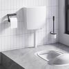 vidaXL Toiletstortbak met watertoevoer onderin 3/6 L wit
