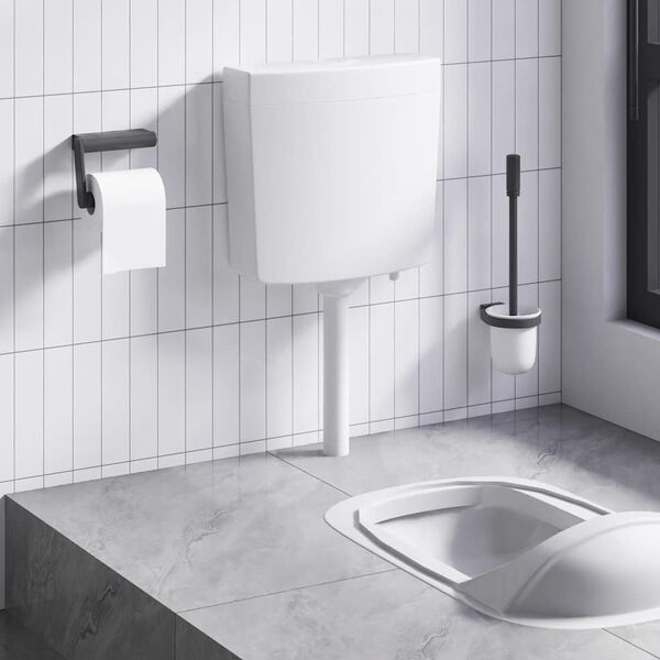 vidaXL Toiletstortbak met watertoevoer onderin 3/6 L wit