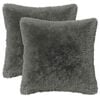 vidaXL Kussensloop 2 pcs HEERLEN Lichtgrijs 30 x 30 cm PV Fleece
