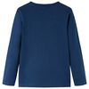 Kindershirt met lange mouwen 140 marineblauw