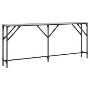 vidaXL Wandtafel 180x23x75 cm bewerkt hout grijs sonoma eikenkleurig