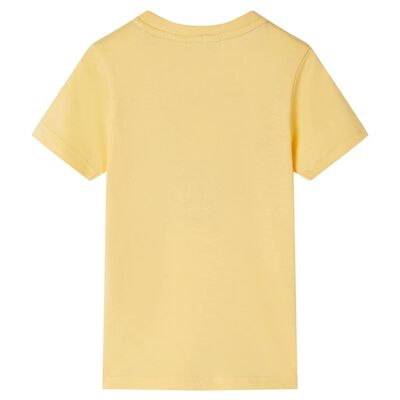 Kindershirt met korte mouwen 92 geel