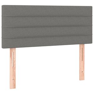 vidaXL Hoofdbord 90x5x78/88 cm stof donkergrijs