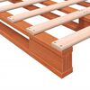 vidaXL Palletbed massief grenenhout wasbruin 140x200 cm