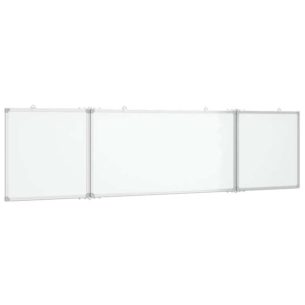 vidaXL Whiteboard magnetisch inklapbaar 200x50x1,7 cm aluminium