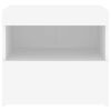 vidaXL Nachtkastjes met LED-verlichting 2 st 50x40x45 cm wit