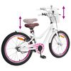 vidaXL Kinderfiets 18 Inch voor 5-7 jaar Wit