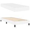 vidaXL Bedframe met matras Puur Wit 90 x 200 cm Stof