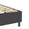 vidaXL Boxspring stof donkergrijs 100x200 cm