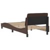 vidaXL Bedframe "Dover" kunstleer bruin 90x190 cm