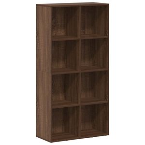 vidaXL Boekenkast 66x30x130 cm bewerkt hout bruin eikenkleur