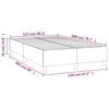 vidaXL Boxspring bed 120x200 cm stof donkerbruin