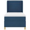 vidaXL Boxspringbed met Matras Donkergrijs 90x190 cm Blauw 90 x 200 cm
